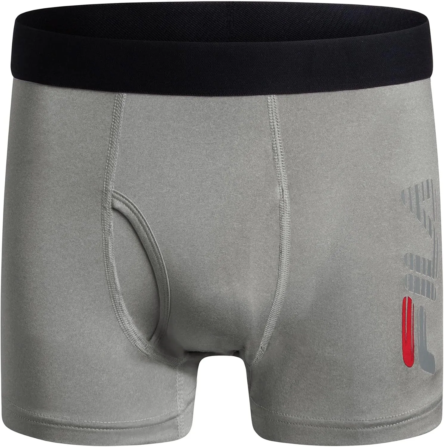 Fila Men's 4" Trunk Front Fly, 90% Polyester 10% Spandex, 4-Pack