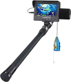 Fishing Camera, Video Fish Finder 4.3 Inch LCD Monitor 1000TVL Underwater Fishing Camera Kit 12PCS LED IR Lights for Winter Ice Lake Sea Fishing(F008B-15M-IR)