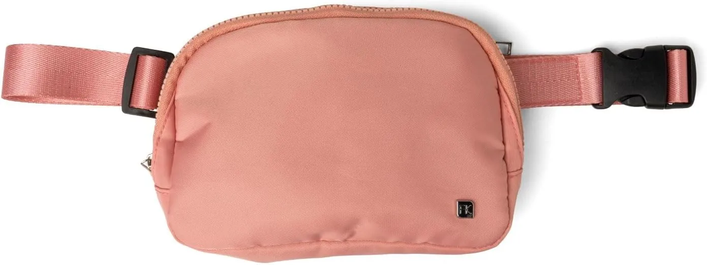 FITKICKS Airlight Belt Bag Lightweight Fanny Pack, Waist Pouch with Adjustable Strap - Pink