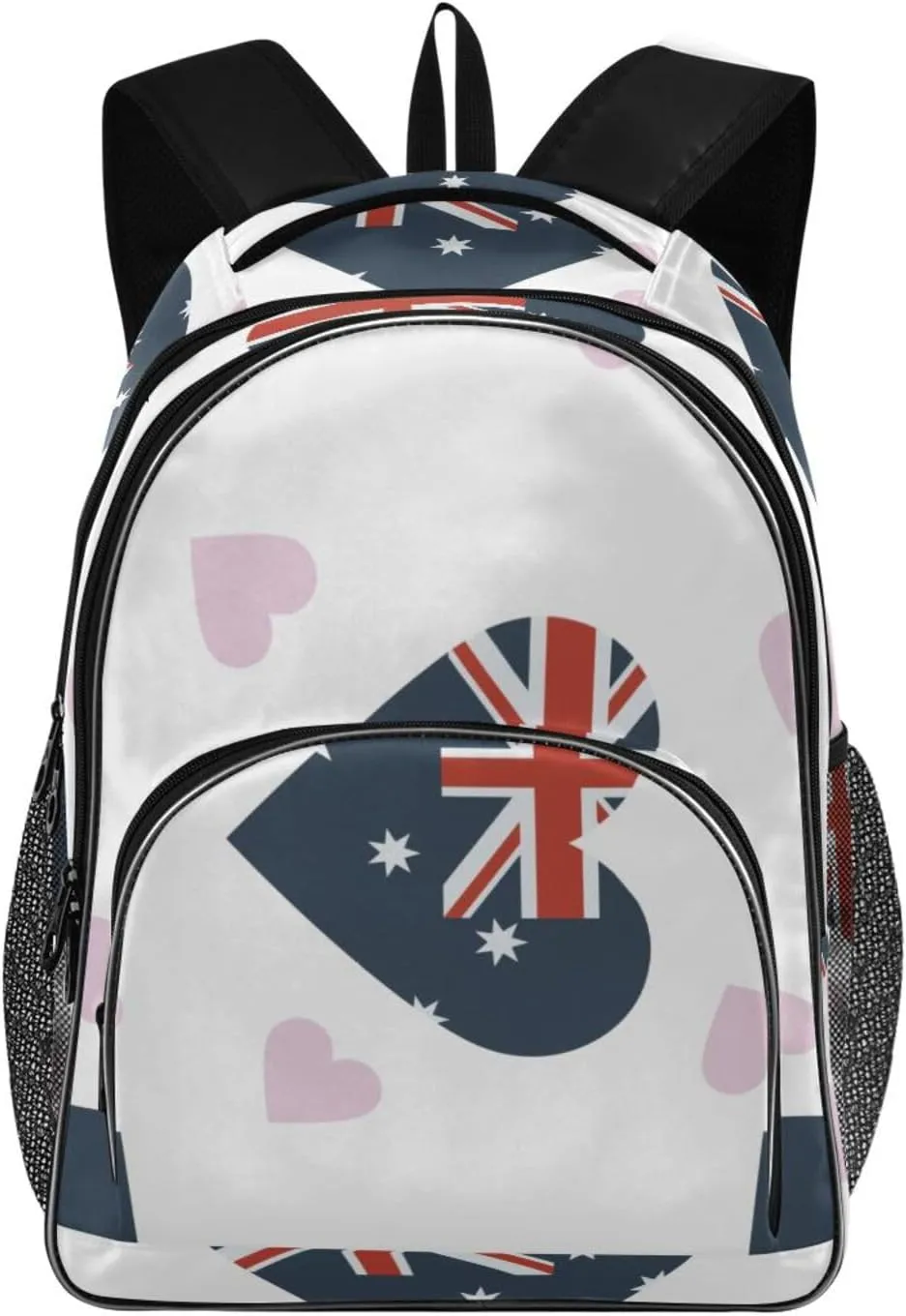 Flag Backpacks 22L Three Layer Arc Book Bag Lightweight for Travel Camping Hiking Rucksack Daypack Kids & Adults