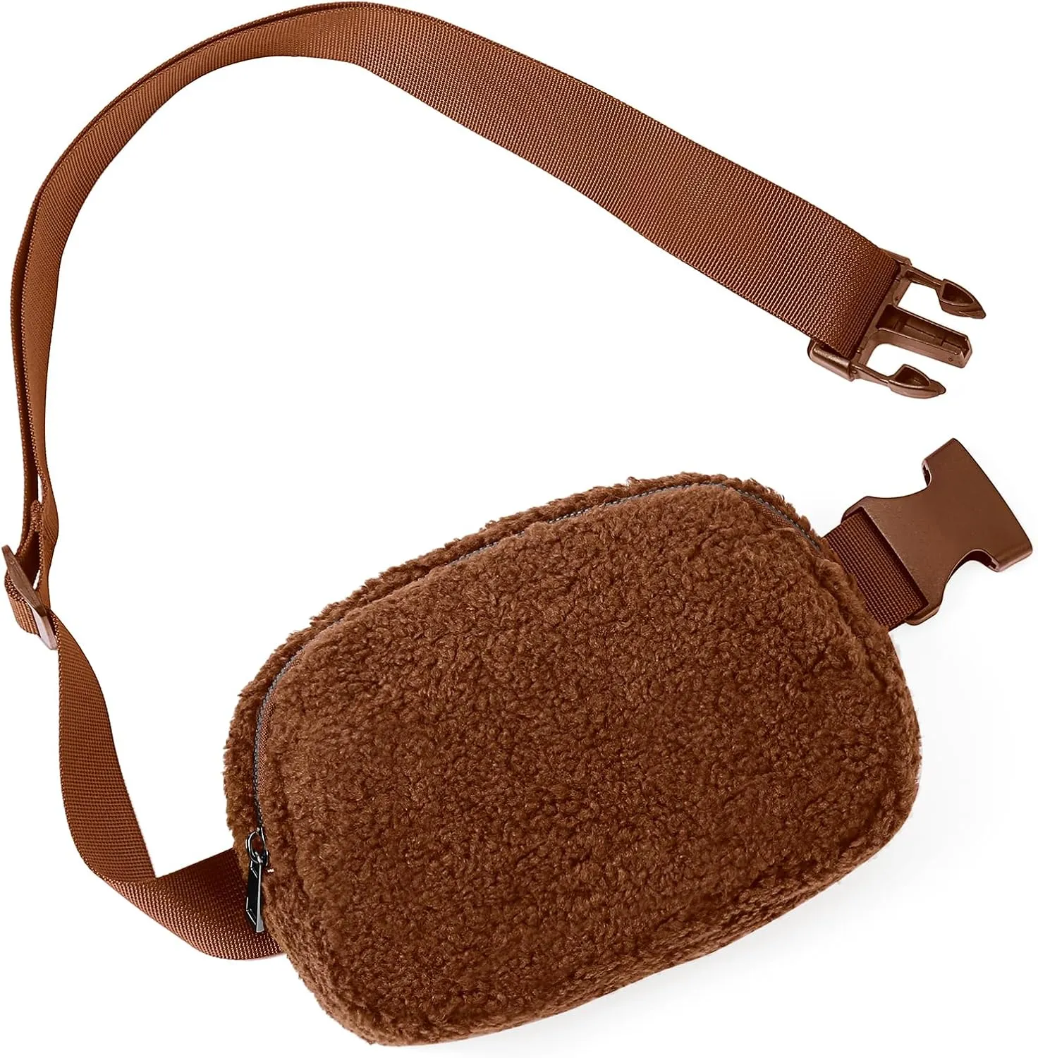 Fleece Fanny Pack for Women Men Everywhere Belt Bag with Adjustable Strap Fashion Waist Packs by Amxnx