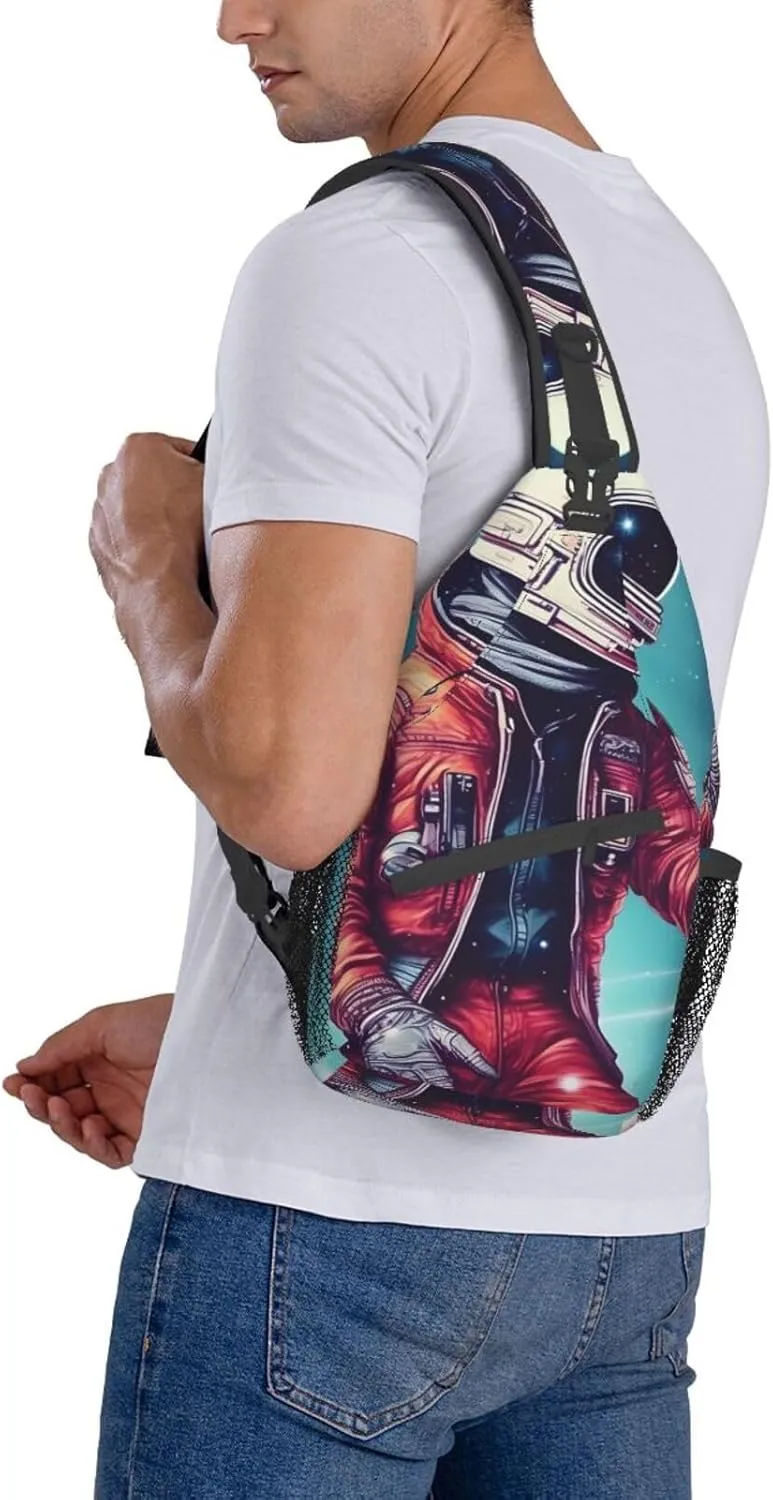 Flowers Skull Ornamental Pattern Unisex Daypack Chest Pack â€“ Lightweight & Stylish Hiking Rucksack, Versatile Messenger Bag
