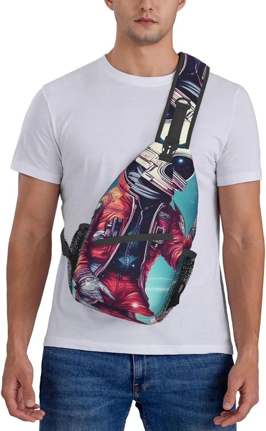 Flowers Skull Ornamental Pattern Unisex Daypack Chest Pack â€“ Lightweight & Stylish Hiking Rucksack, Versatile Messenger Bag