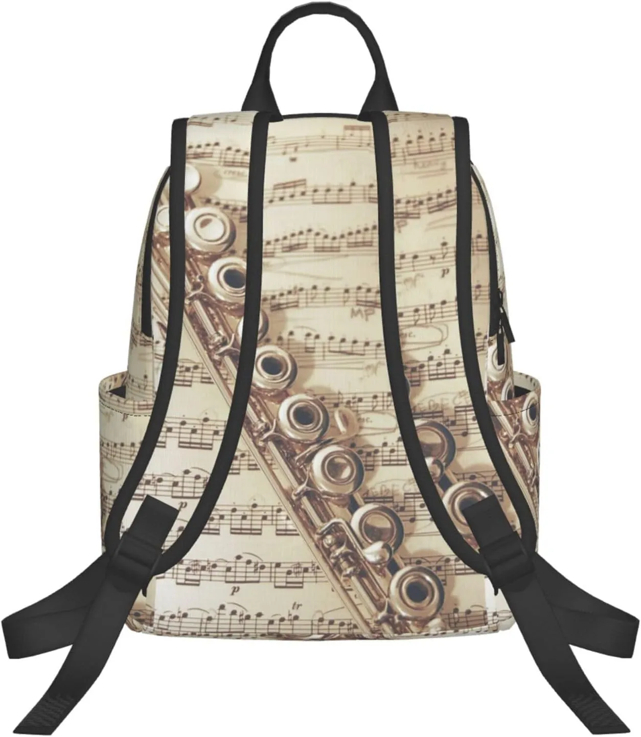 Flute Music backpack bookbags casual laptop lightweight bag travel laptop daypack