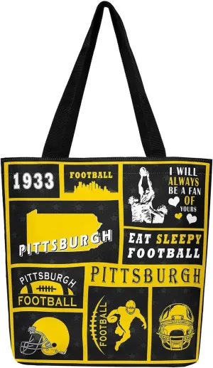 Football Canvas Bag for Kids Boys Girls,Rugby Canvas Tote Bag for Football Fan
