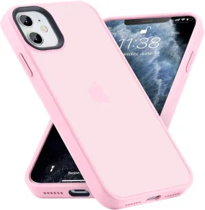 for iPhone 11 Case, Shockproof, Military Grade Drop Protection, for iPhone 11 6.1'', Matte Pink