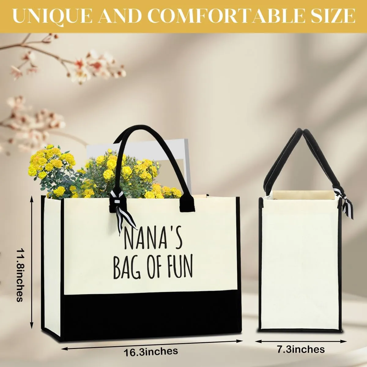 FORBIDDEN PAPER Grandma Granny Nanny Yaya Abuela Memaw Mamaw Aunt Auntie Gifts Makeup Bag Cosmetic Bag for Women Mothers Day