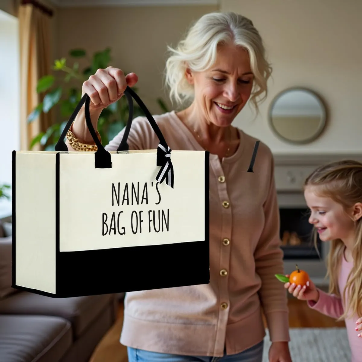 FORBIDDEN PAPER Grandma Granny Nanny Yaya Abuela Memaw Mamaw Aunt Auntie Gifts Makeup Bag Cosmetic Bag for Women Mothers Day