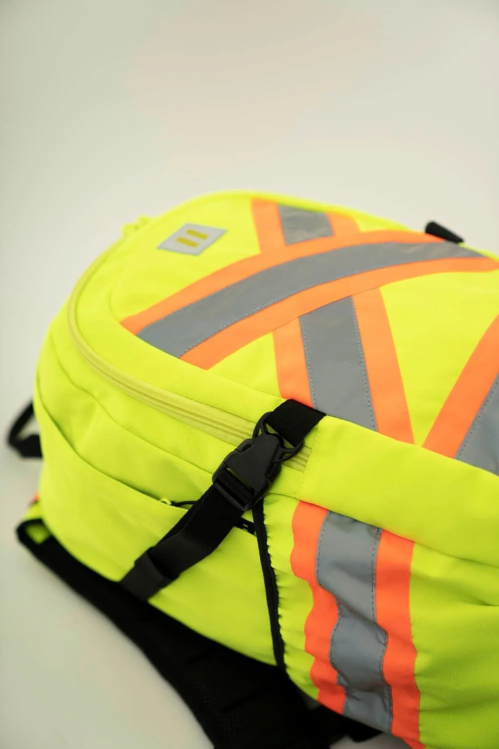 Forcefield Signal - Hi-Vis Reflective Utility Safety Backpack, Lime, Regular