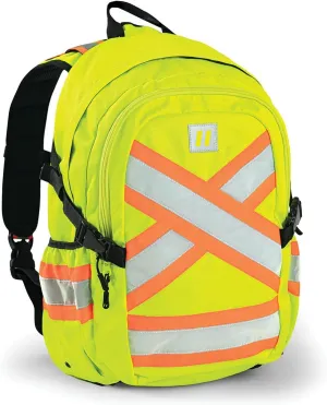Forcefield Signal - Hi-Vis Reflective Utility Safety Backpack, Lime, Regular