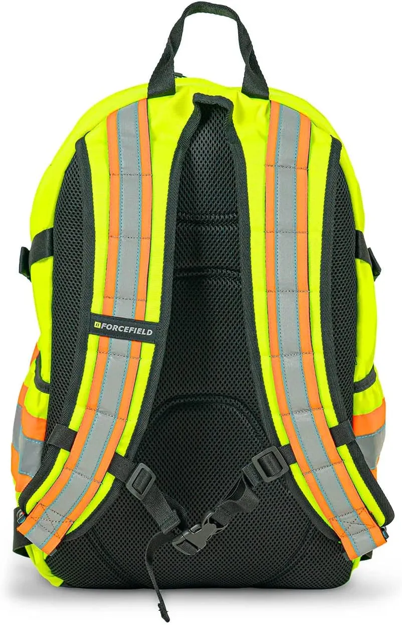 Forcefield Signal - Hi-Vis Reflective Utility Safety Backpack, Lime, Regular