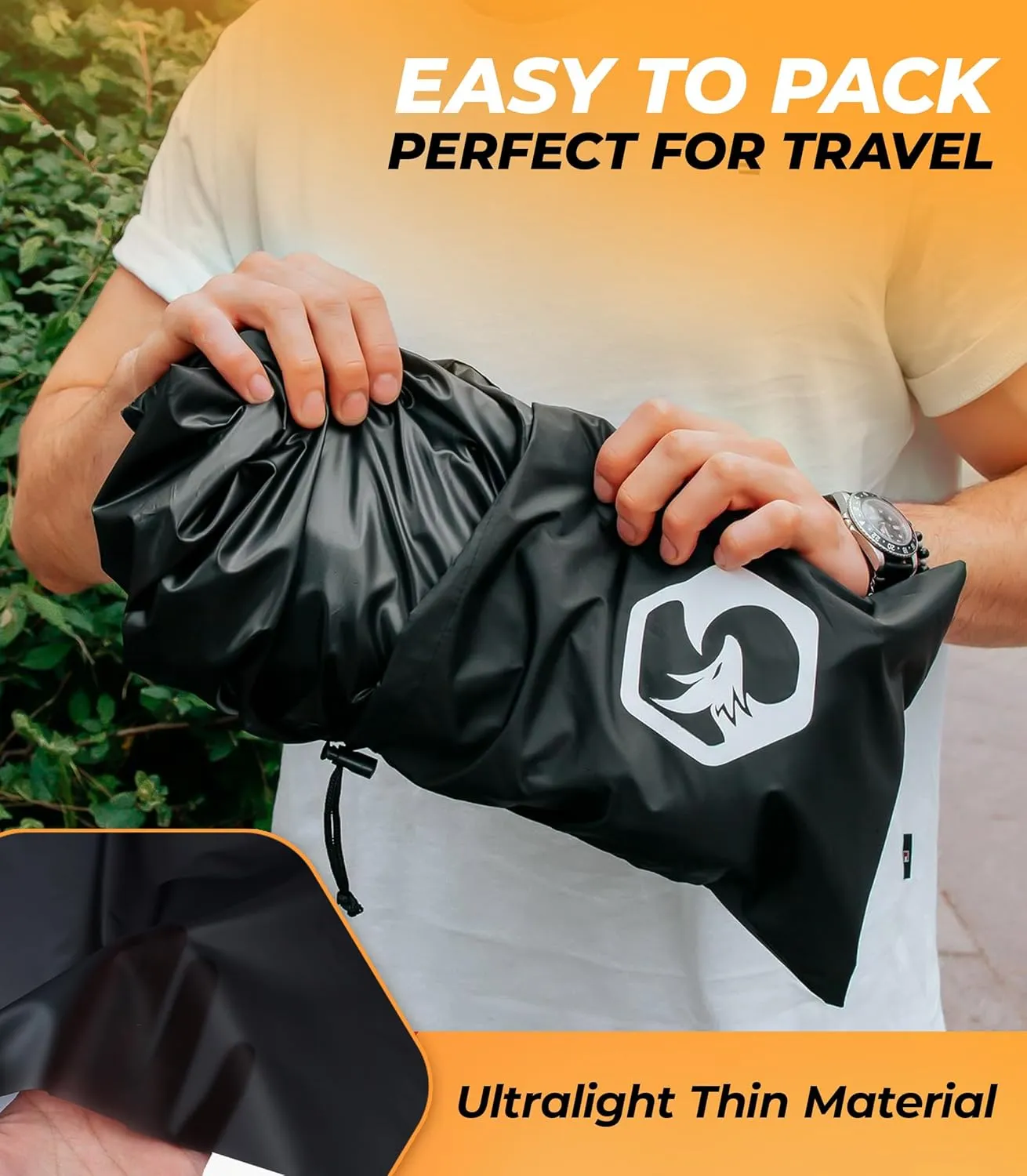 Foxelli Waterproof Rain Suit – Durable Breathable Lightweight Rainwear for Men & Women Perfect for Motorcycle Golf Fishing