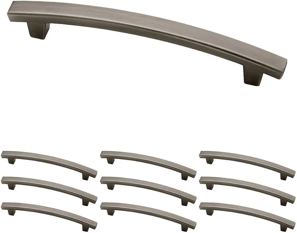 Franklin Brass Pierce (10-Pack) Cabinet Handles 5-1/16' Hole Center Heirloom Silver Kitchen Drawer Pulls Dresser, Furniture Hardware P29616K-904-B