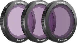 Freewell Magnetic Filters for DJI Neo Bright Day 3-Pack ND8/PL, ND16/PL, ND32/PL Hybrid for Neo – Glare Reduction and Light Control