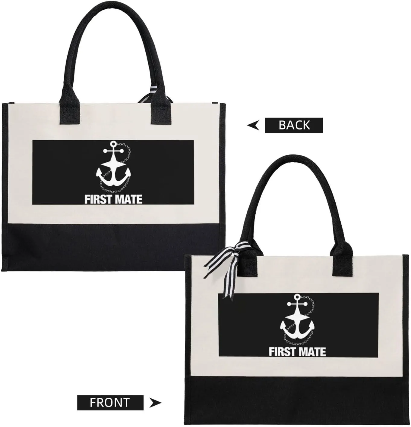 Funny Halloween Pumpkins Canvas Splicing Present Tote Handbag, Reusable Grocery Bags, Suitable for Woman to Work