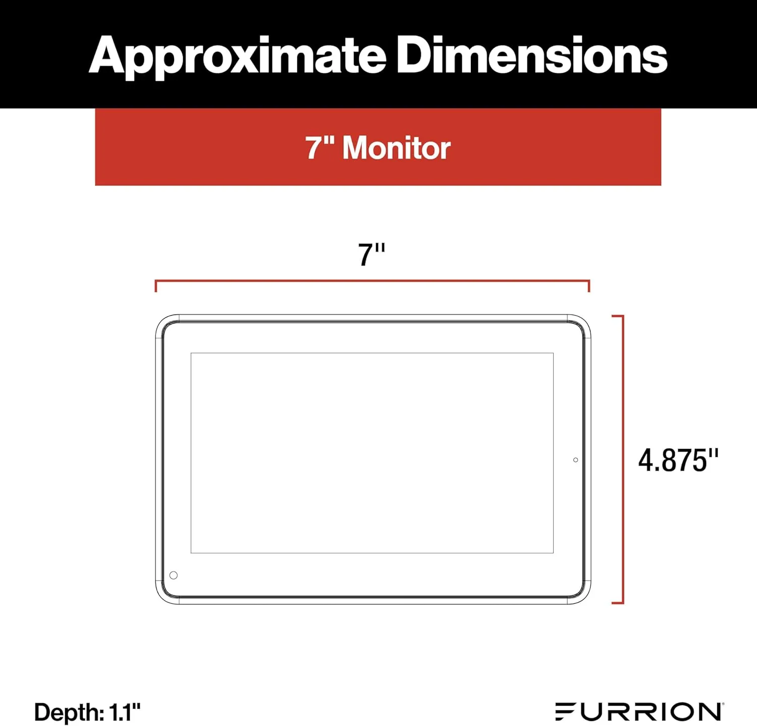 Furrion Vision S  RV Observation System with 7" Monitor, Sharkfin, Infrared Night Vision, Live Streaming, Wide Viewing Angle - FOS7HTASF