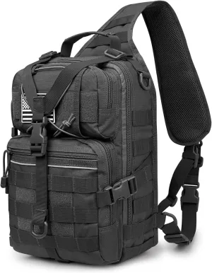 G4Free Tactical Sling Backpack Big Molle EDC Assault Range Bag Pack Military Style for Concealed Carry