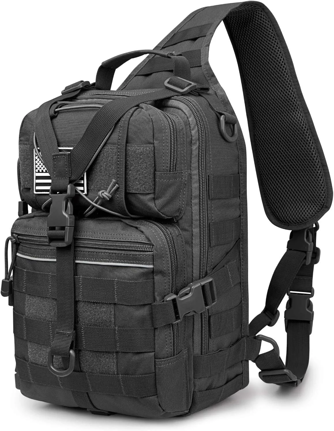 G4Free Tactical Sling Backpack Big Molle EDC Assault Range Bag Pack Military Style for Concealed Carry