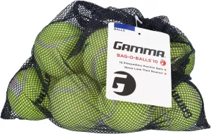 GAMMA Sports Tennis Ball Bags, 10 & 20 Pack Sizes, Yellow Pressureless Balls, Tennis Lessons & Practice, Longer Durability & More Bounce, Ball Machine, Dog/Pet Ball, Tennis Training, Coaching