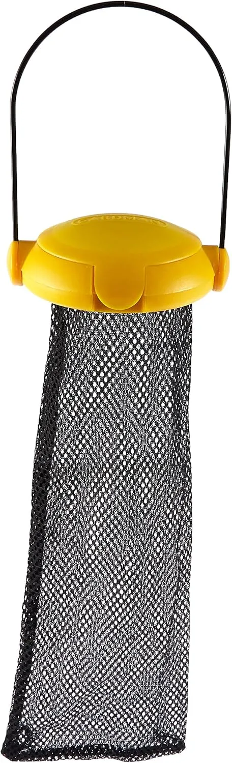 Gardman BA04820A Yellow Flip Top Thistle Feeder Mesh Bag, 4" Wide x 12" High