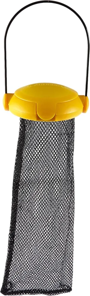 Gardman BA04820A Yellow Flip Top Thistle Feeder Mesh Bag, 4" Wide x 12" High