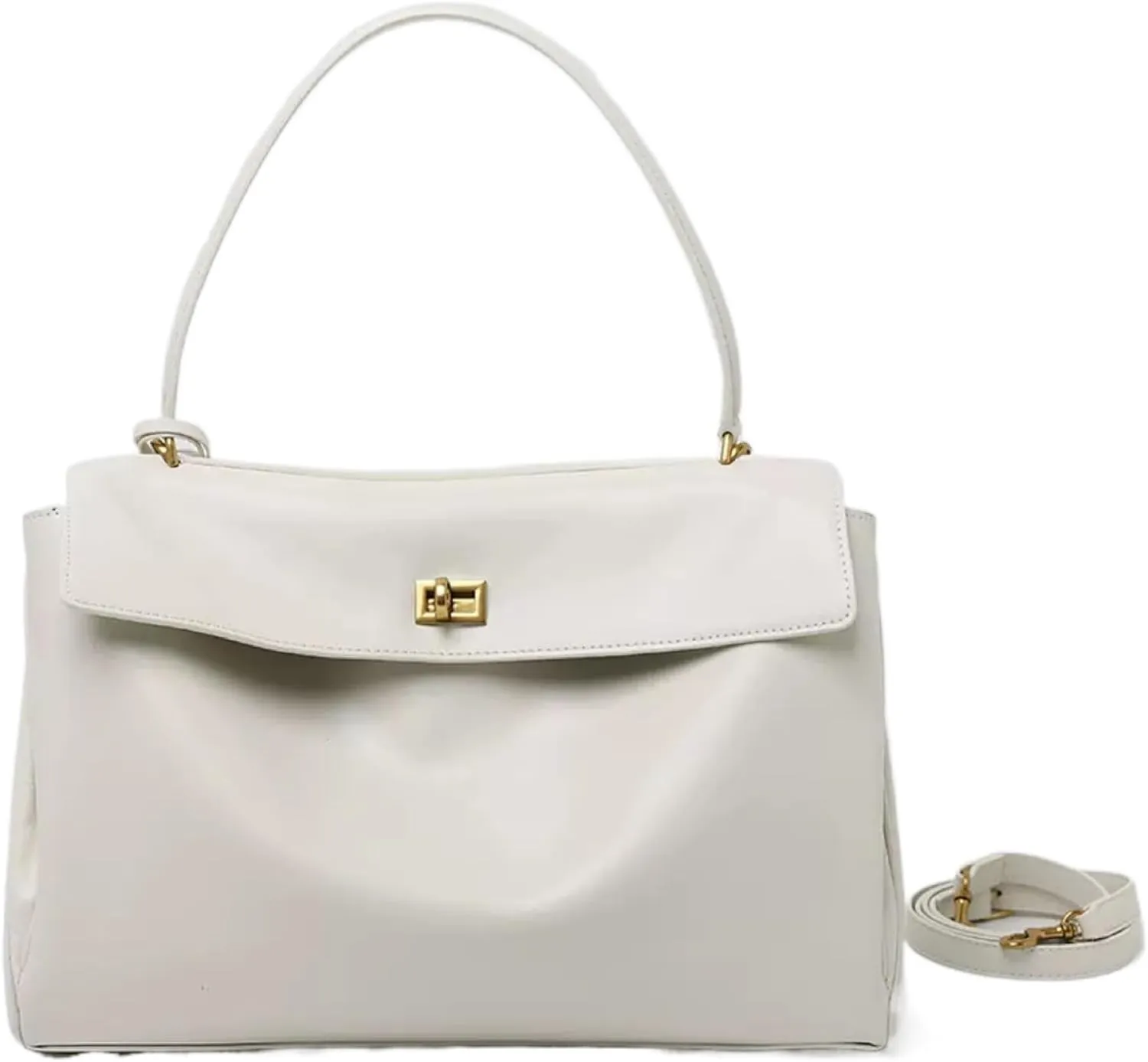 Genuine Leather Fashion Tote Bag for Women Large Capacity Stylish Single Shoulder Classic Top Handle Handbag