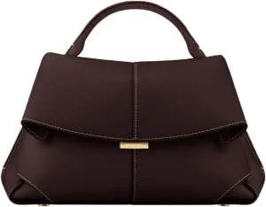 Genuine Leather Handbag for Women, Top Handle Bag, Designer Shoulder Bag Crossbody, Fashion Hobo with Adjustable Strap.