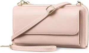 Genuine Leather Mini Phone Holder HandBag Rfid Blocking Crossbody Wallet Cell Phone Purse for Women