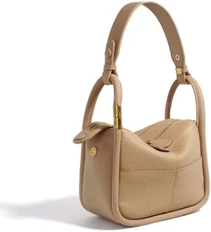 Genuine Leather Shoulder Bag Women's Handheld Cowhide Tote Top-Handle Bags Crossbody Bag