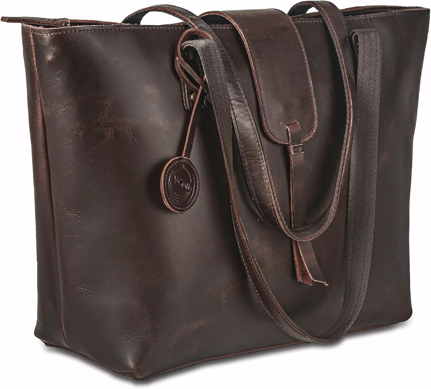 Genuine Leather Tote for Women Organizer Large Shoulder Handbags Work Fashion Tote Shoulder Top Handle Satchel Bag (Black)