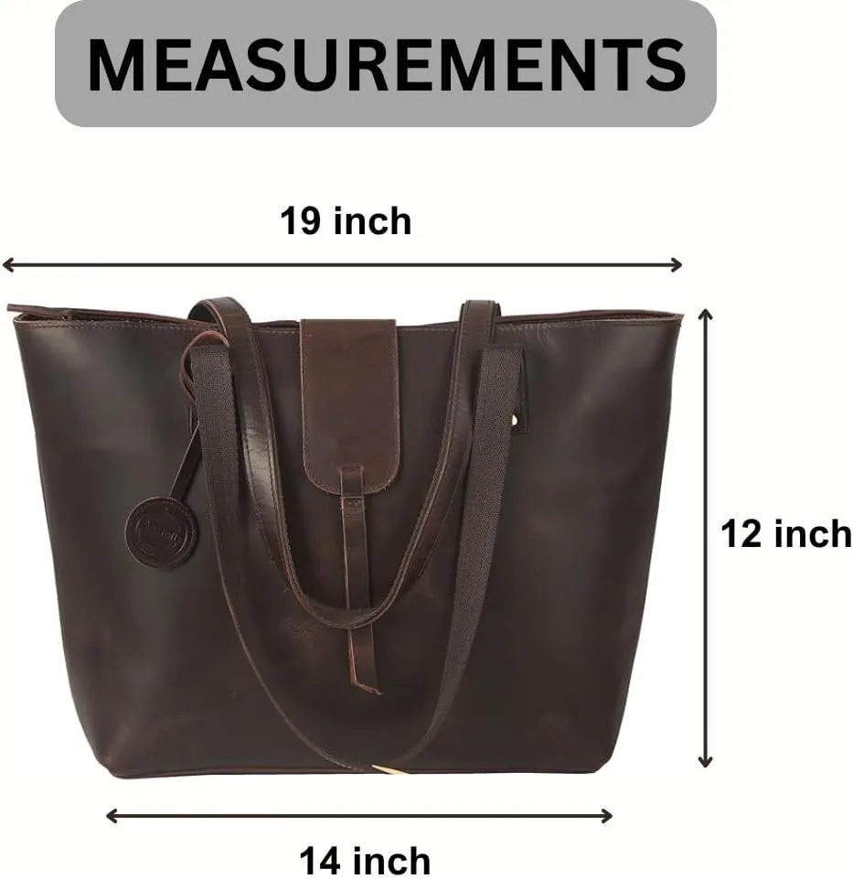 Genuine Leather Tote for Women Organizer Large Shoulder Handbags Work Fashion Tote Shoulder Top Handle Satchel Bag (Black)