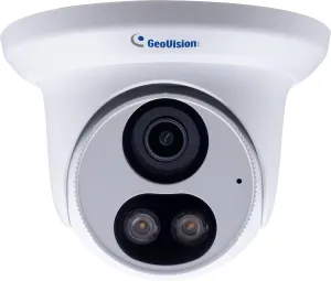 GeoVision GV-EBFC5800 5MP H.265 Super Low Lux WDR Pro Full Color Warm LED Eyeball Dome IP Camera