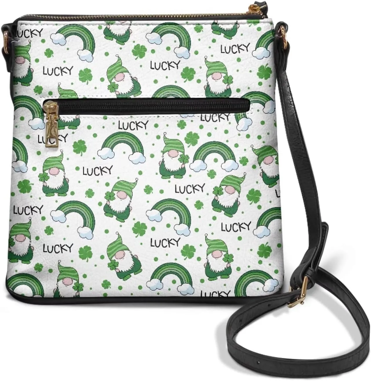 GIFTPUZZ Leather Shoulder Bag Ladies Waterproof Handbags Women Crossbody Bag for Travel Party and Work