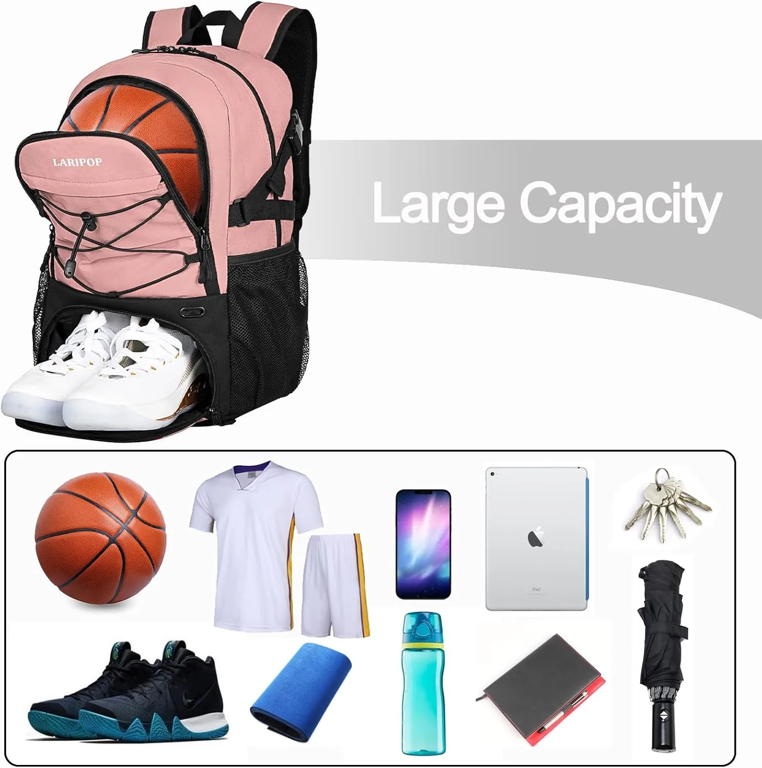 Gifts for Men,Basketball Backpack-Christmas Stocking Stuffers for Boys and Girls,Mens Gifts,Ball