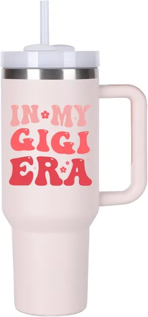 Gigi Gifts Ideas for Grandma.40 oz In My Gigi Era Tumbler with Handle.Gigi Gift.Gigi Cup.Gigi Tumblers.40 oz Birthday Christmas Mothers Day Cups Tumbler Gifts for gigi.