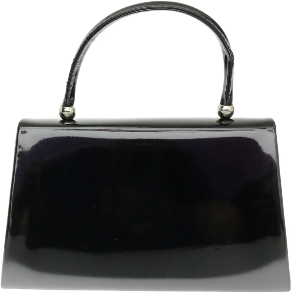 Girly HandBags Patent Clutch Bag Handbag Small Hard Case Ladies