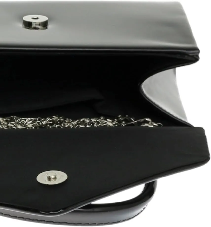 Girly HandBags Patent Clutch Bag Handbag Small Hard Case Ladies