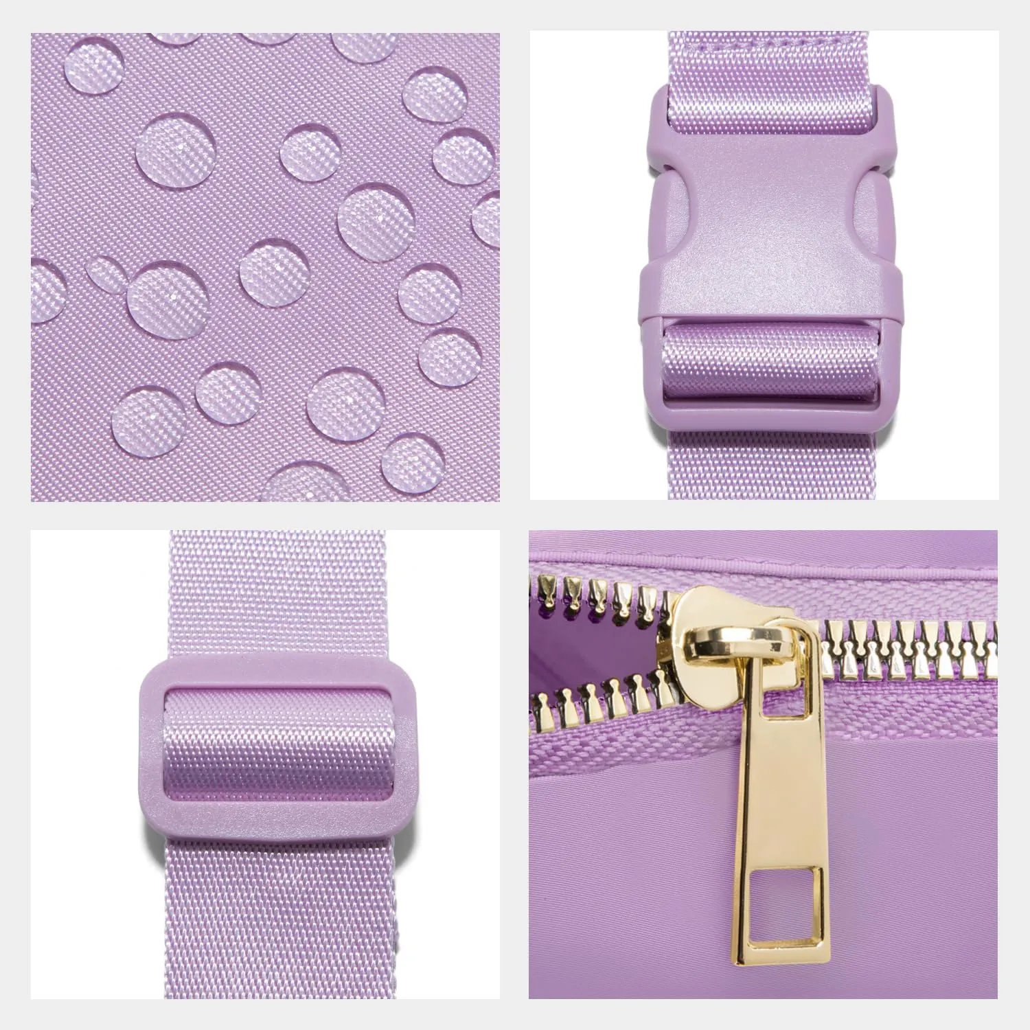 Gitus Birthday Gifts for 8 9 10 11 12 13 Year Old Girls Personalized Fanny Pack Crossbody Bags with Initial Letter Patch Belt Bag for Teen Girls Cute Trendy Stuff Travel Essentials (Lavender-J)