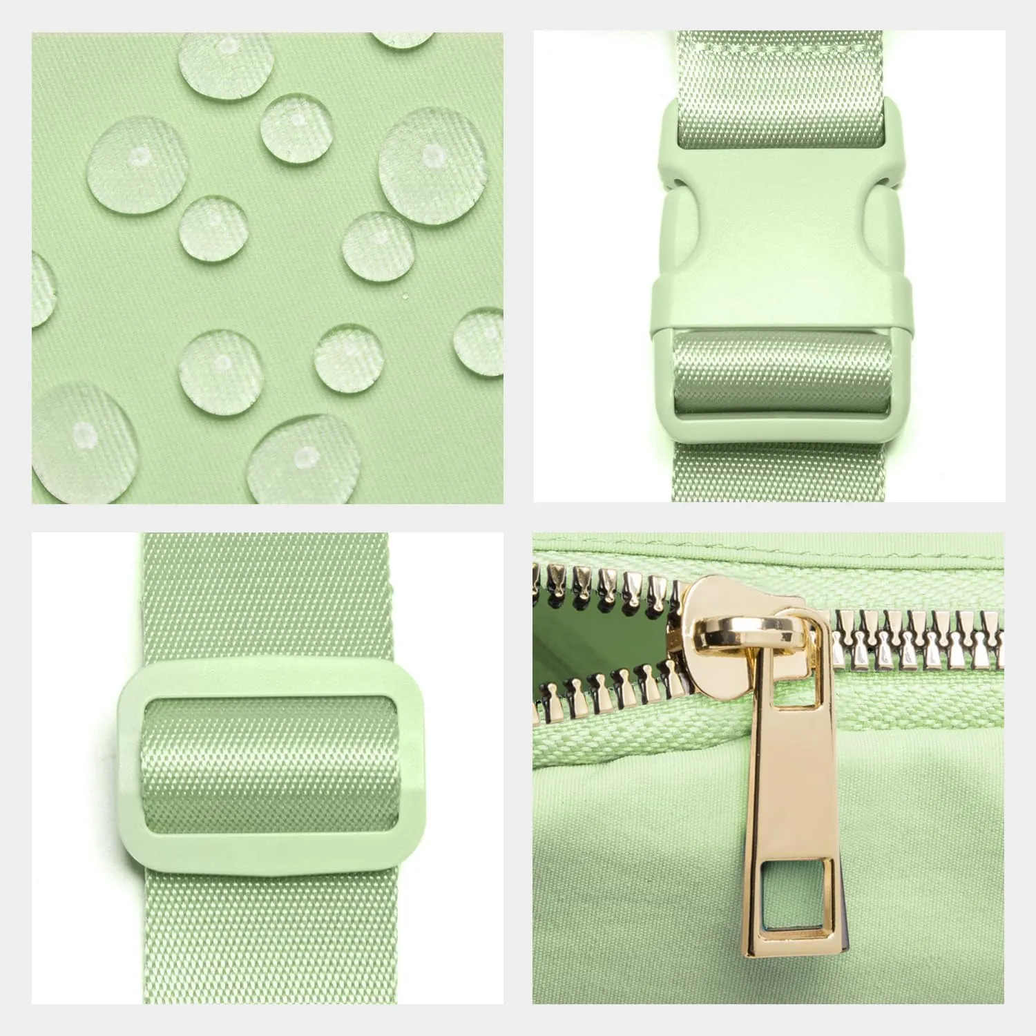 Gitus Gifts for 8 9 10 11 12 Year Old Girls Belt Bag Fanny Pack Crossbody Bags with Initial Letter Patch Cute Stuff Birthday Gifts for Teen Girls Women Personalized Trend Stuff (Light Green-S)