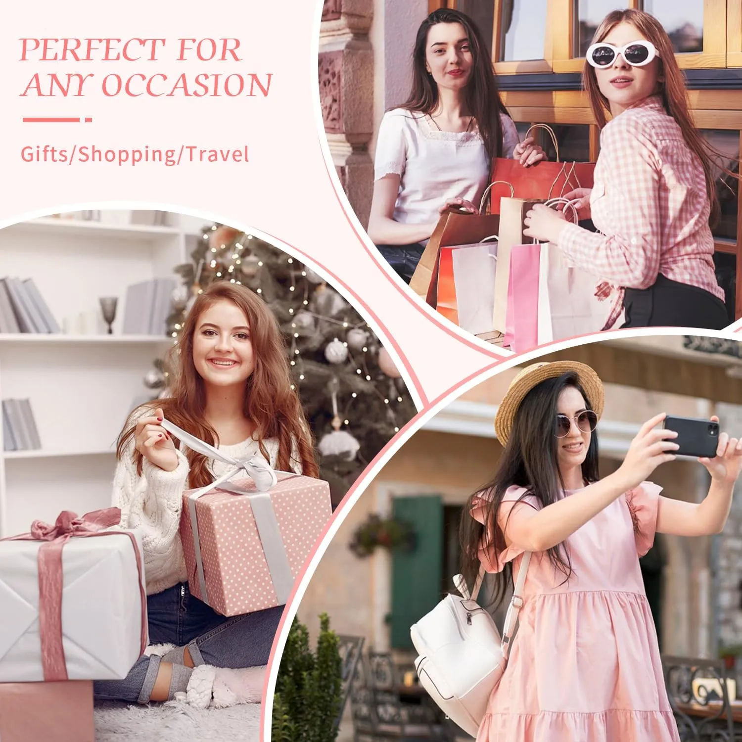 Gitus Trending Gifts for Women Puffer Crossbody Bags for Women Belt Bag Fanny Pack with Adjustable Straps Lightweight Quilted Puffy Bag Woman Gifts (Light Pink)