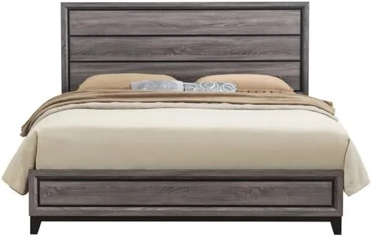 Global Furniture USA Kate Foil Grey Full Bed