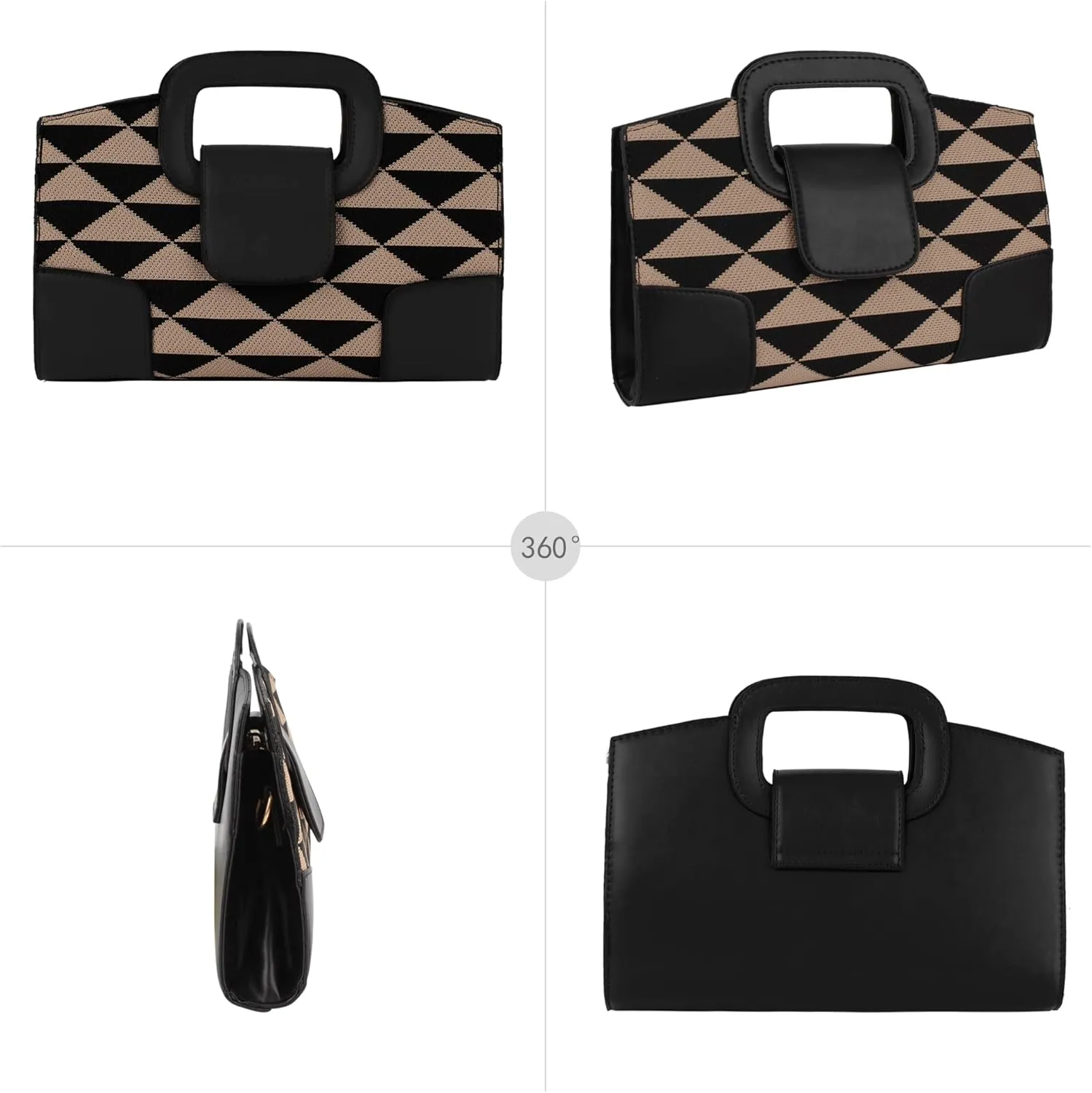 Goclothod Top Handle Satchel Women Vintage Flap Tote Clutch Handbag Crossbody Shoulder Bag Purse