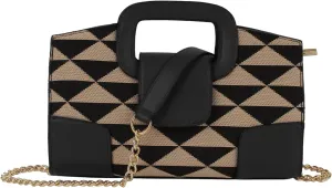 Goclothod Top Handle Satchel Women Vintage Flap Tote Clutch Handbag Crossbody Shoulder Bag Purse