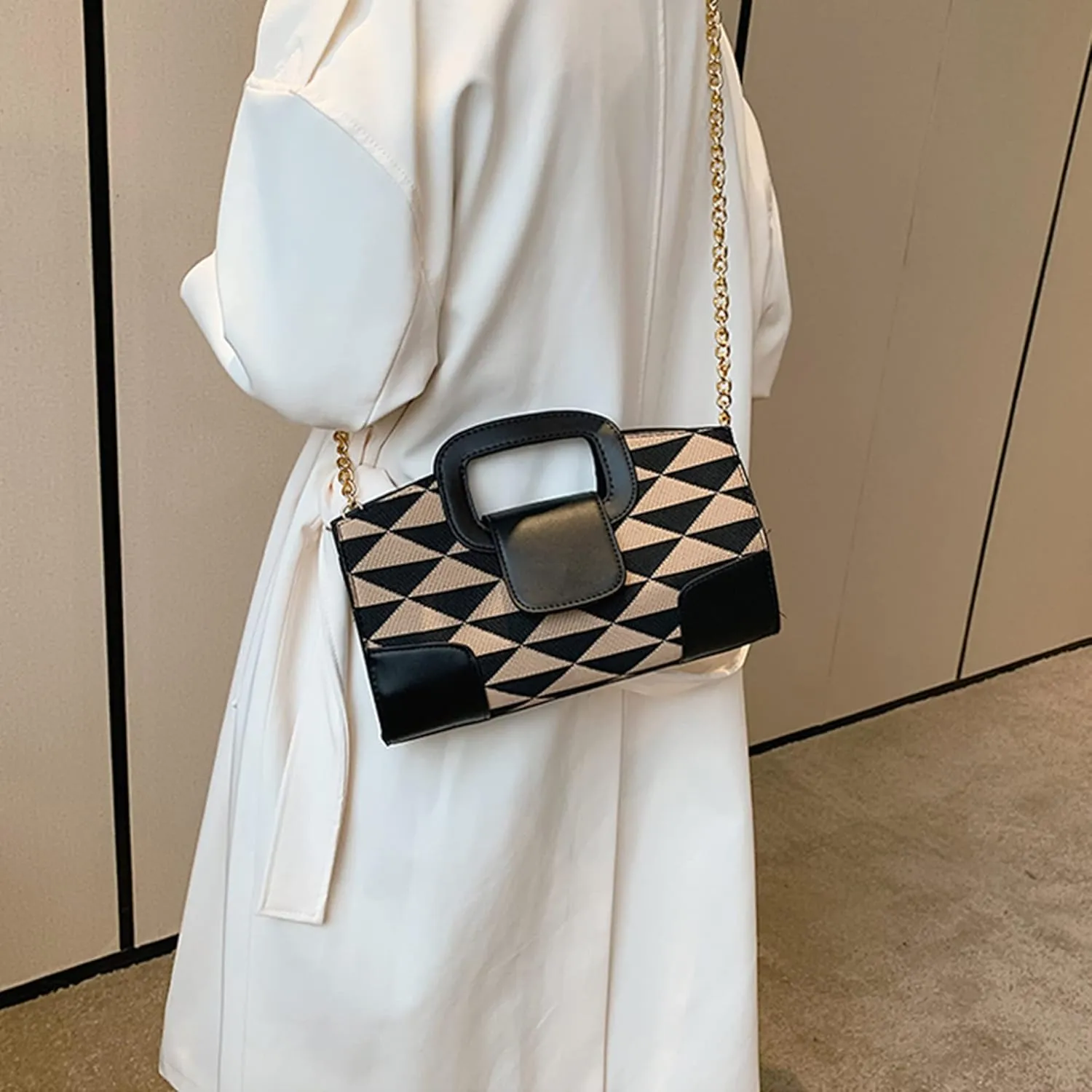 Goclothod Top Handle Satchel Women Vintage Flap Tote Clutch Handbag Crossbody Shoulder Bag Purse