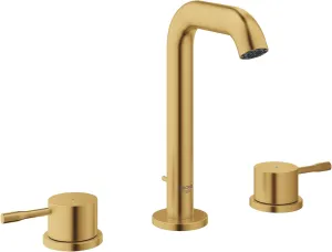 GROHE 20297GNA Essence, 8-inch Widespread 2-Handle M-Size Bathroom Faucet 1.2 GPM, Brushed Cool Sunrise (Brushed Gold)