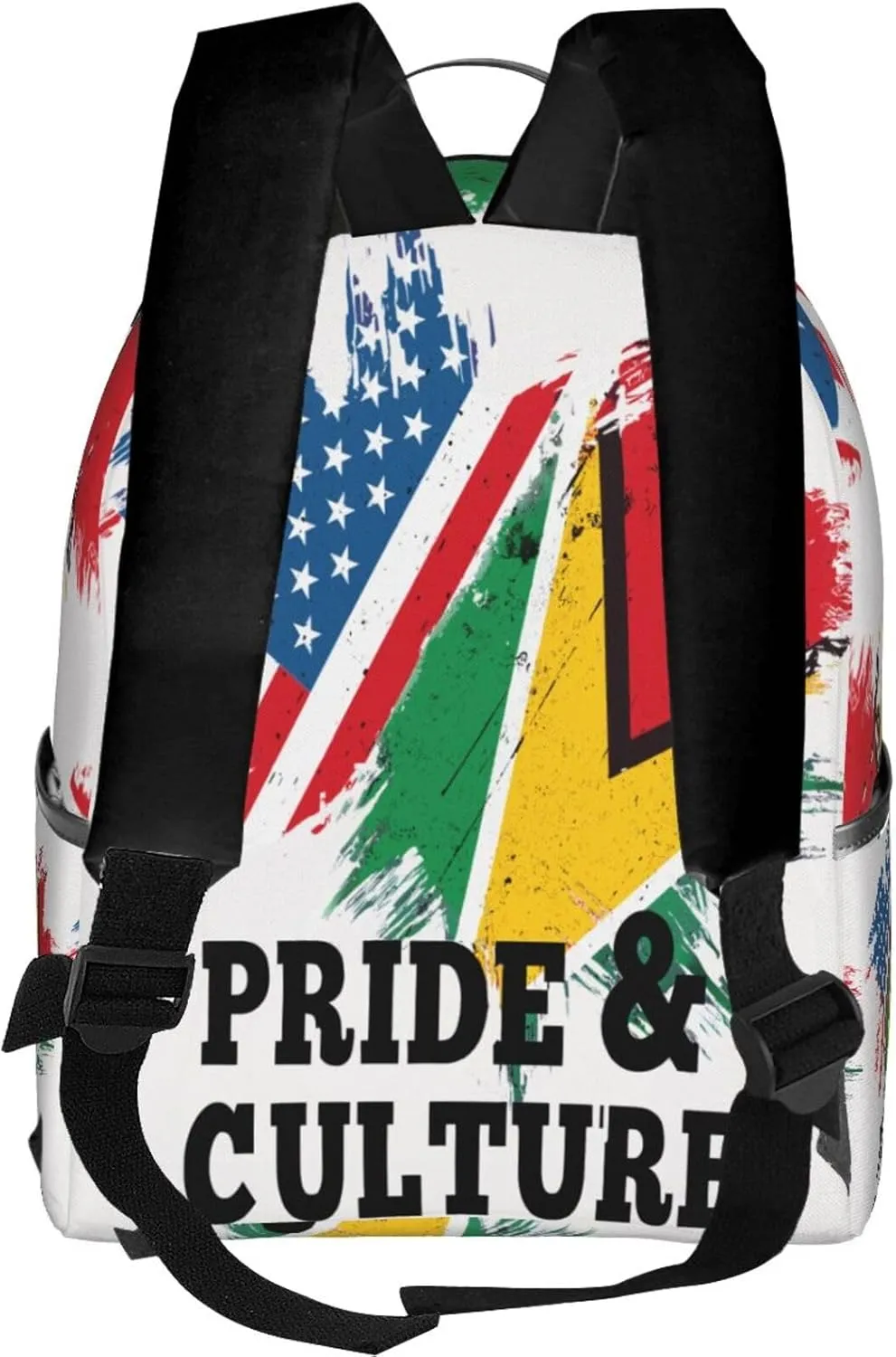 Guyanese American Flag Casual Backpacks Laptop Backpack Carry-on Daypack Sports Travel Rucksack Lightweight Working Bag for Outdoor Hiking Cycling Walking