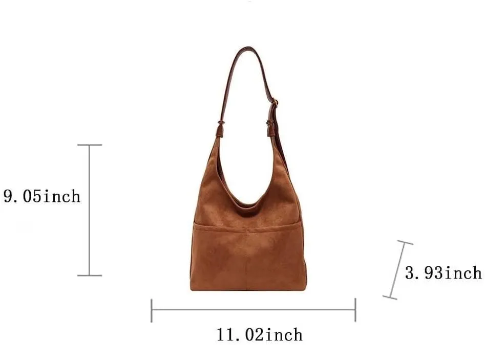 Handbag for Women Matte Retro Versatile Autumn Mesh Red One Shoulder Crossbody Bucket Bag