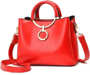 Handbags for Women Top Handle Handbag Large Capacity Tote Bag with Detachable Leather Shoulder Strap