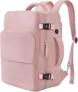 Hanples Carry On Bags Travel Backpack for Women - 35L Personal Item Luggage Backpack, Waterproof, USB Charging, Fits 16 Inch Laptops Airplane Travel Essentials