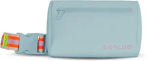 Harper 2.0 Waterproof Waiste Pack Bag - Sky Blue Reflective Fanny Pack - Versatile Hip or Shoulder Bag with Reflective-Fluo Strap - Velcro-Free